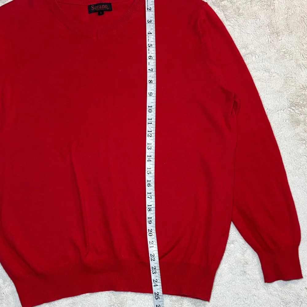 Classic Red V-Neck Sweater by Sorano | Size M